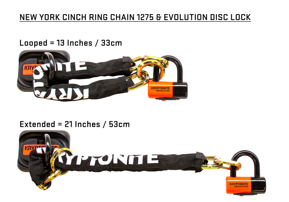New York Cinch Ring Chain (w/Evolution Series 4 Disc Lock) (2.25 feet)